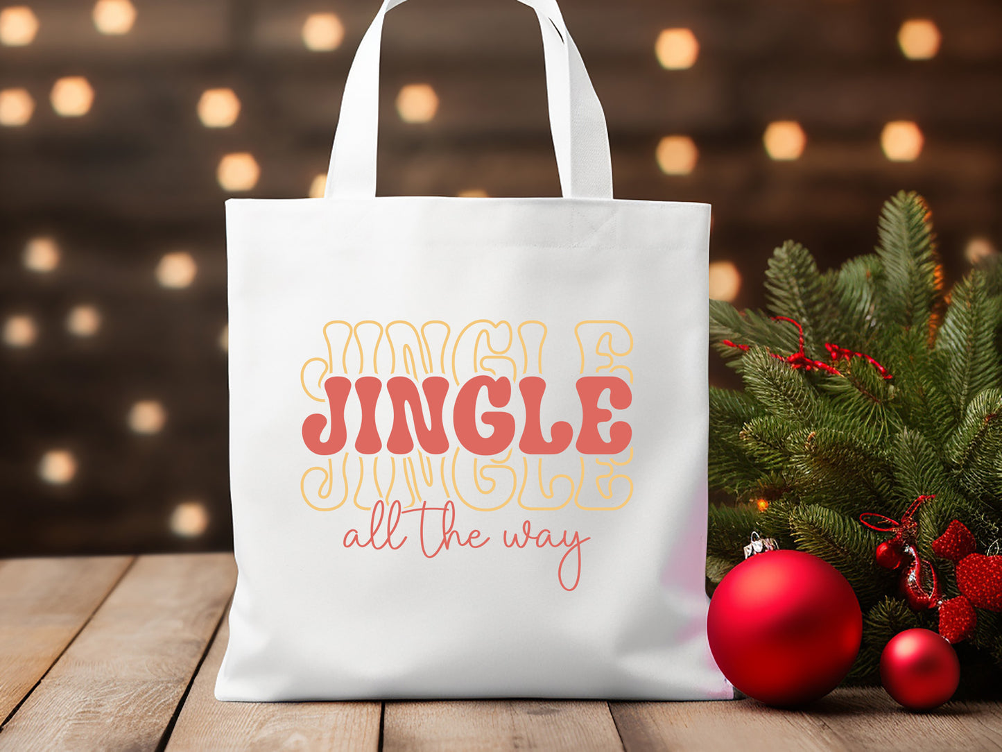 Jingle All the Way - Retro Christmas SVG Cut File