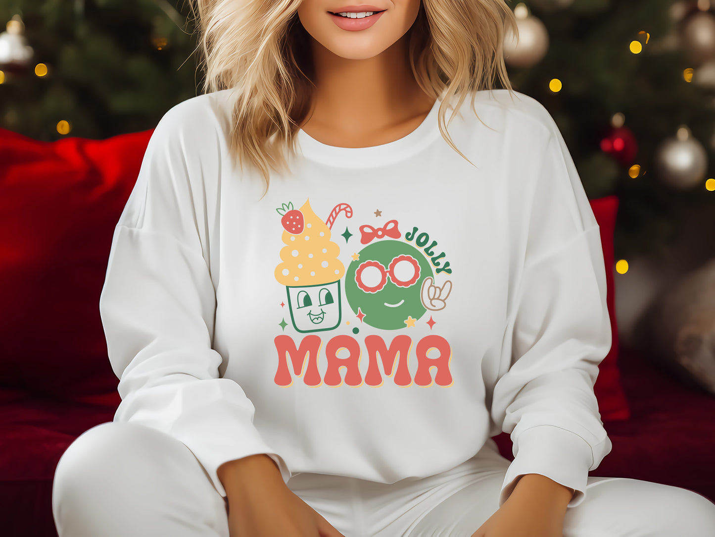 Jolly Mama - Retro Christmas SVG Design