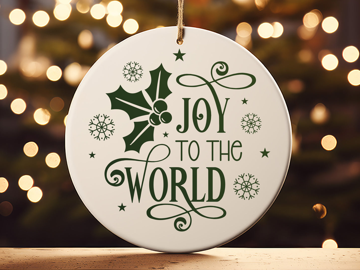 Joy to the World - Funny Christmas Ornament SVG