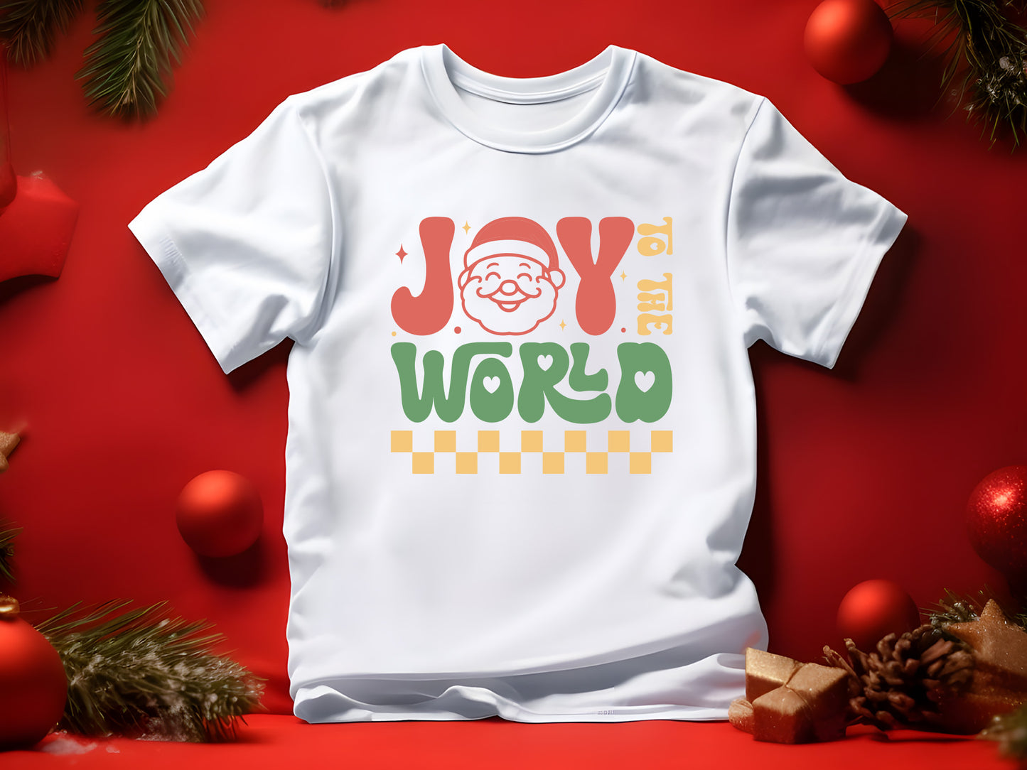 Joy to the World - Retro Christmas SVG File