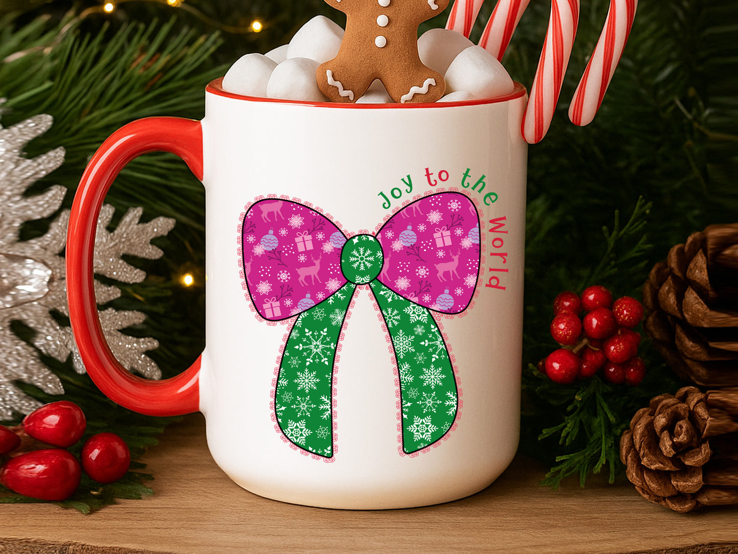 Joy to the World, Christmas Coquette Sublimation