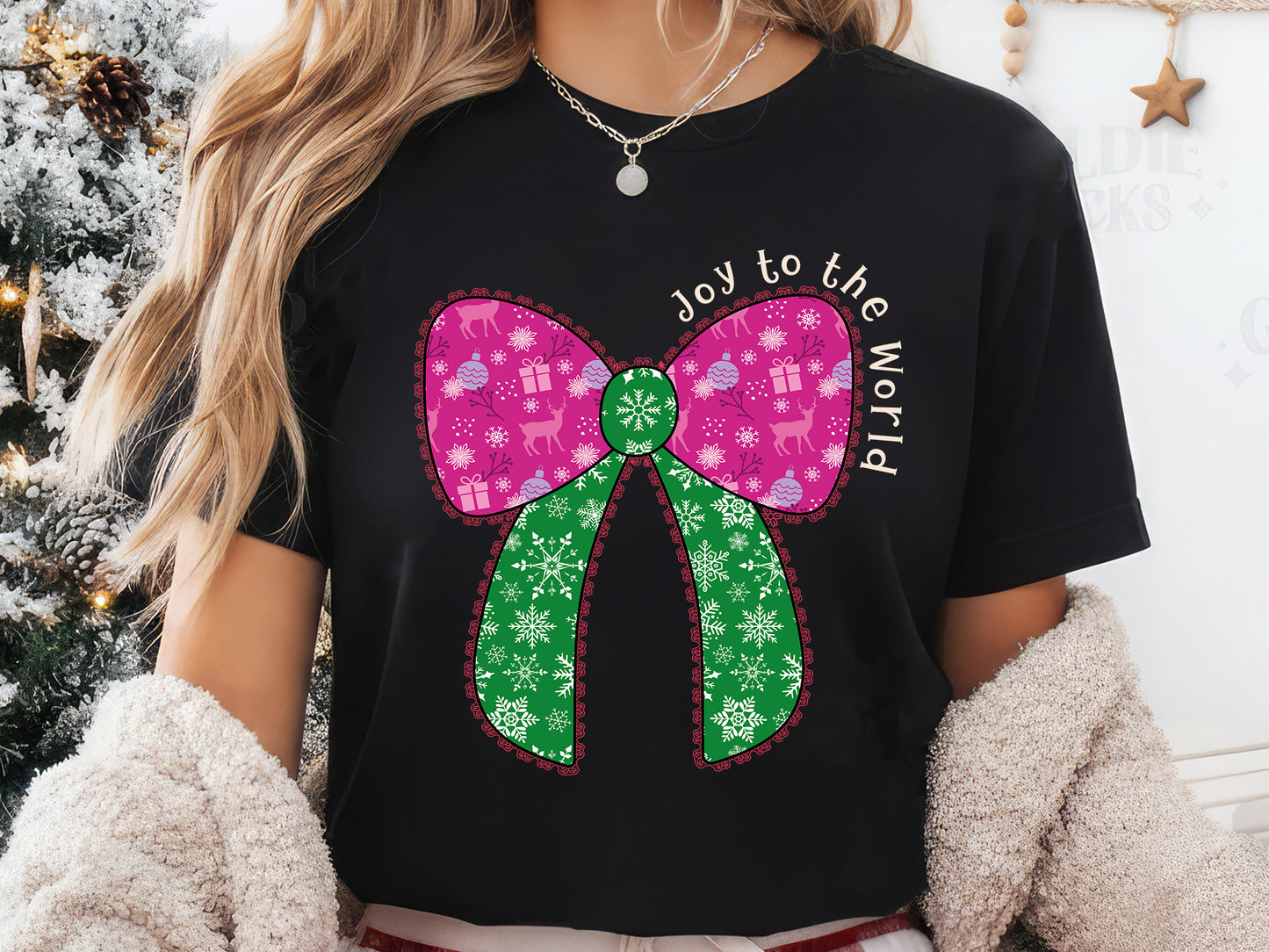 Joy to the World, Christmas Coquette Sublimation