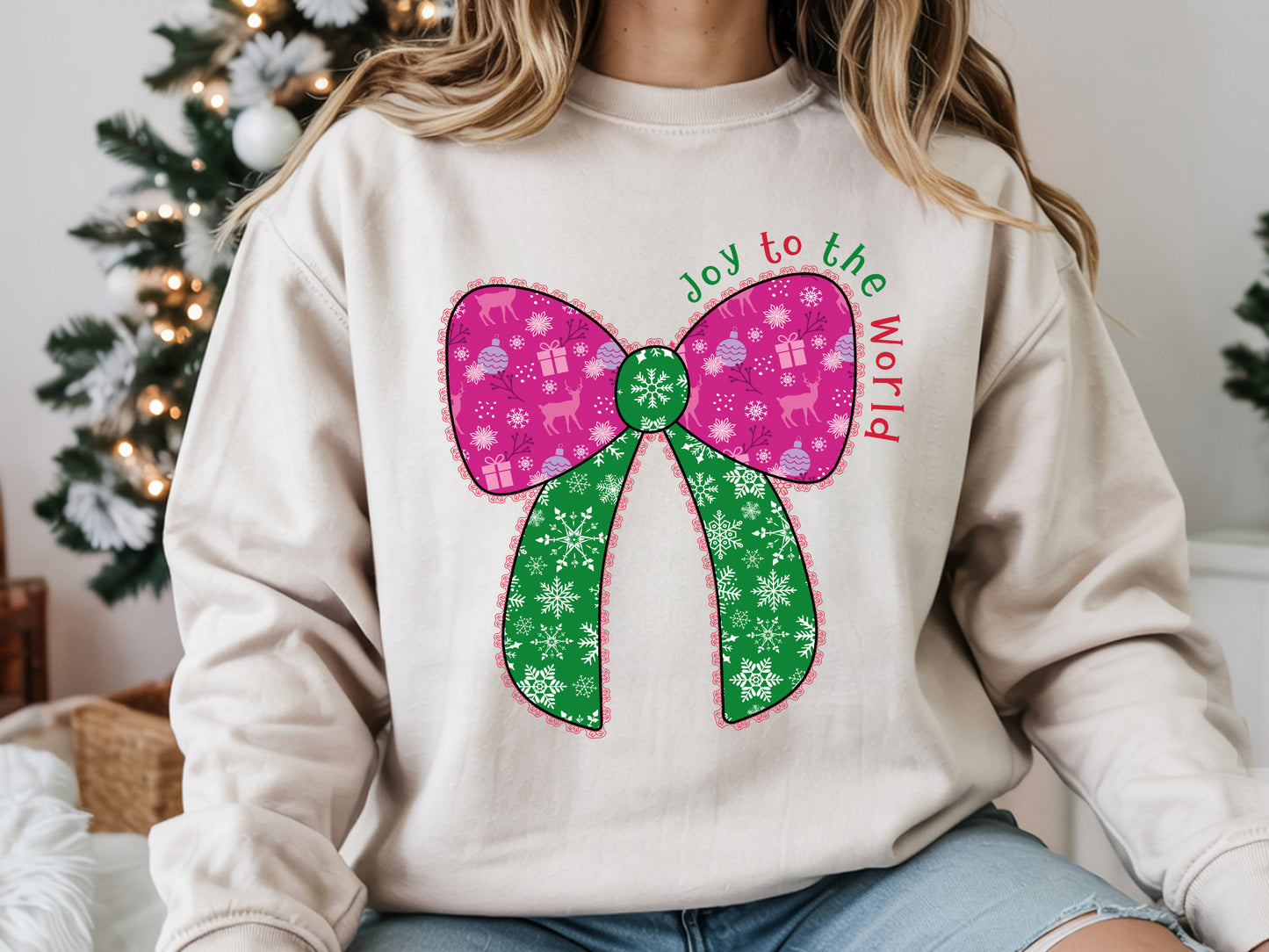 Joy to the World, Christmas Coquette Sublimation