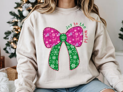 Joy to the World, Christmas Coquette Sublimation
