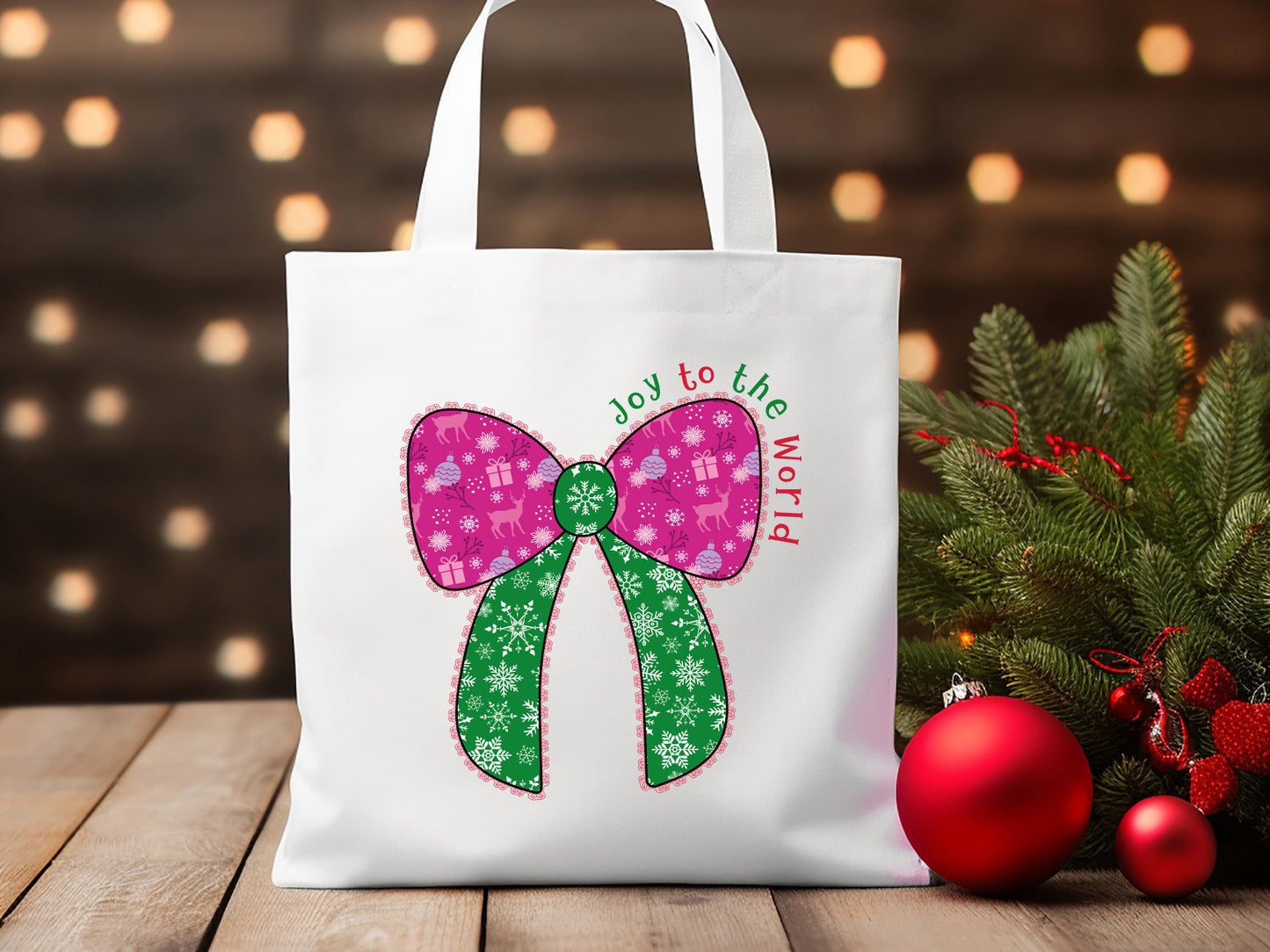 Joy to the World, Christmas Coquette Sublimation