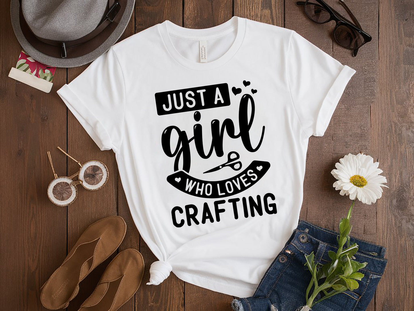 Just A Girl Who Loves Crafting SVG File