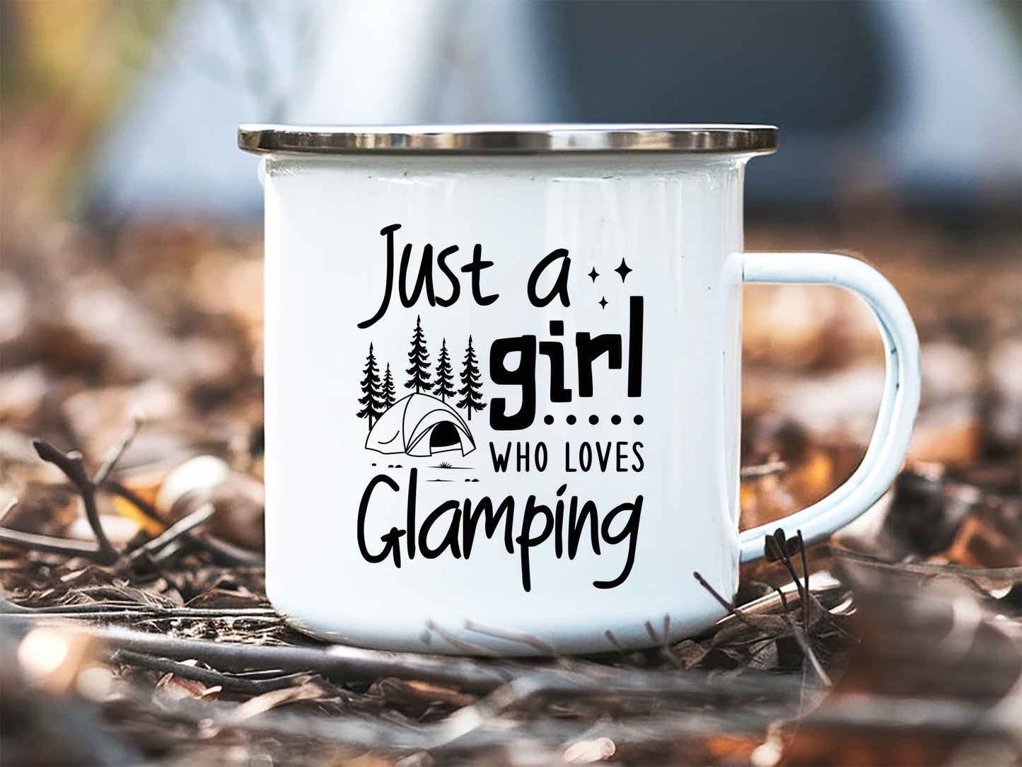 Just A Girl Who Loves Glamping, Camping SVG