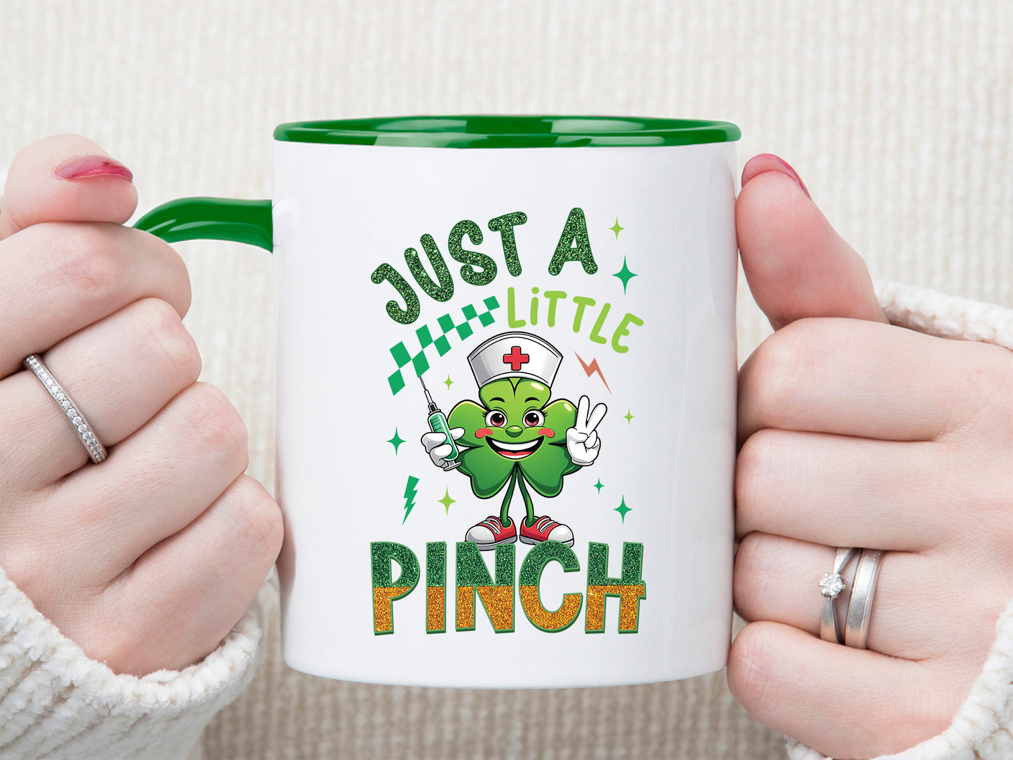 Just A Little Pinch, Nurse St Patrick's Day Sublimation