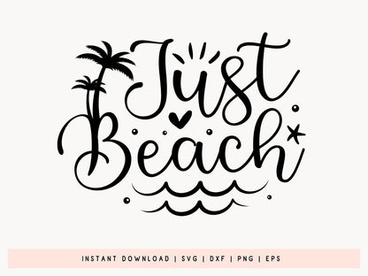 Just Beach SVG Design