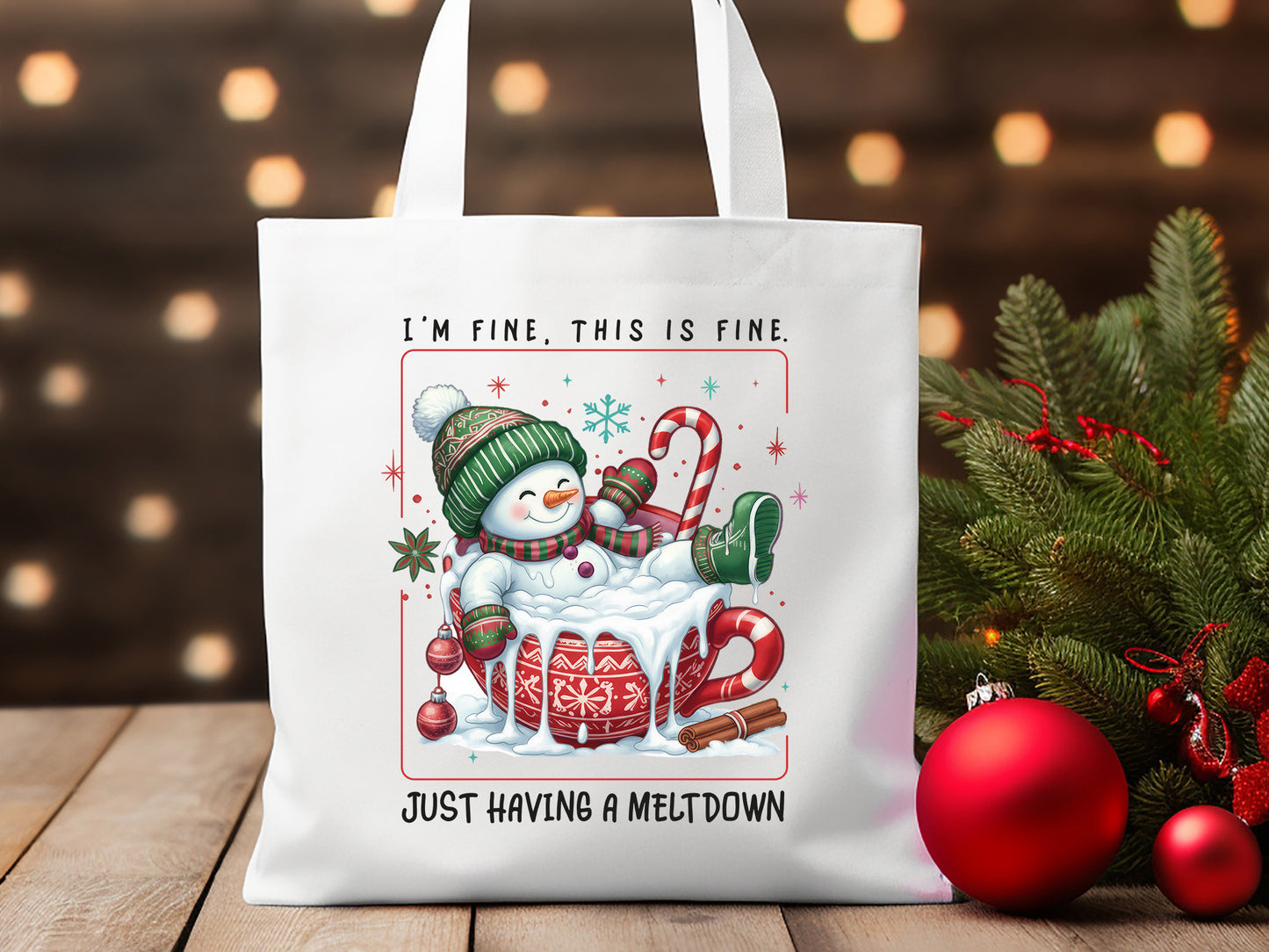 Just Having a Meltdown, Christmas Snowman PNG