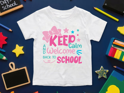 Keep Calm and Welcome Back to School SVG