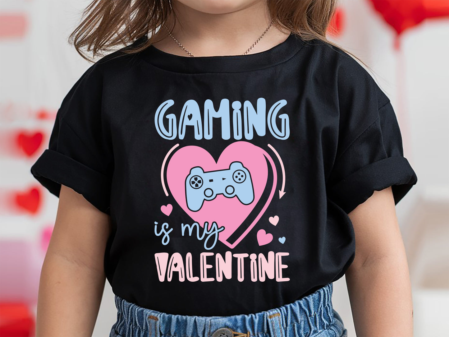 Kids Gaming is My Valentine SVG Design