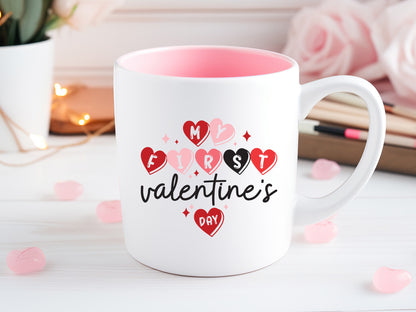 Kids My First Valentine's Day SVG Graphic