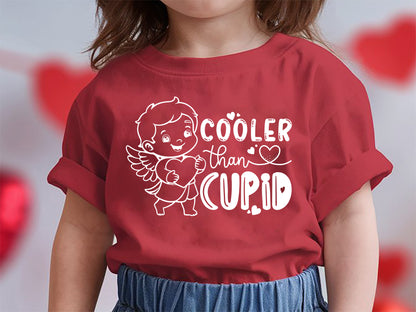 Kids Valentine SVG Cut File - Cooler Than Cupid