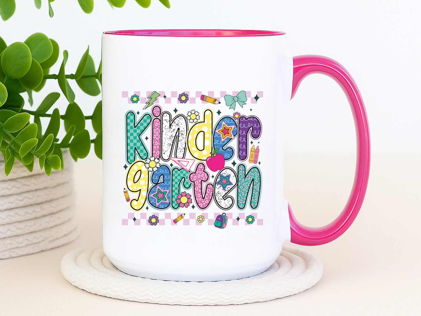 Kindergarten, Back to School Preppy Sublimation