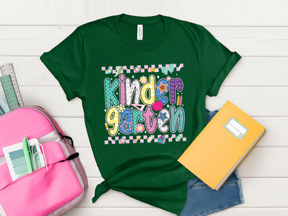 Kindergarten, Back to School Preppy Sublimation