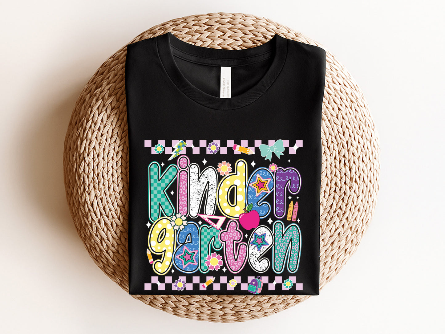 Kindergarten, Back to School Preppy Sublimation