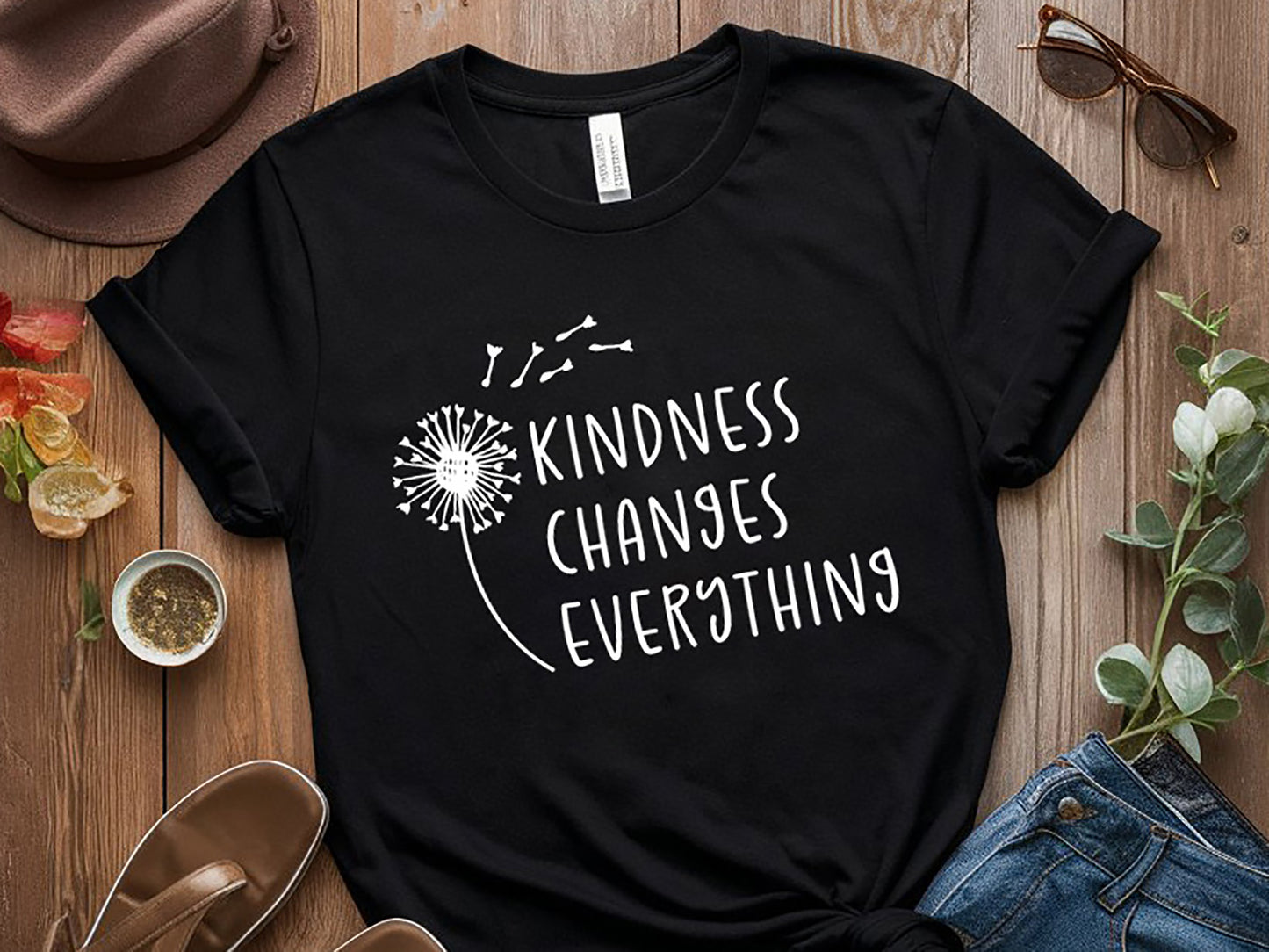 Kindness Changes Everything - Dandelion Motivational SVG