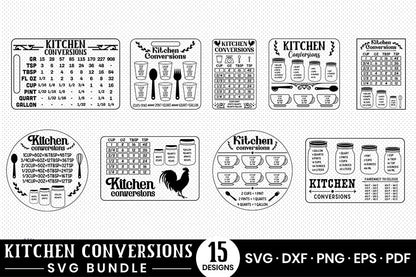 Kitchen Conversion Chart - SVG Bundle