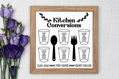 Kitchen Conversion Chart - SVG Bundle