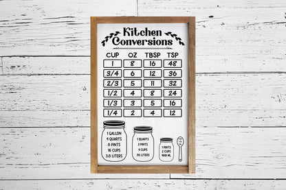 Kitchen Conversion Chart - SVG Bundle