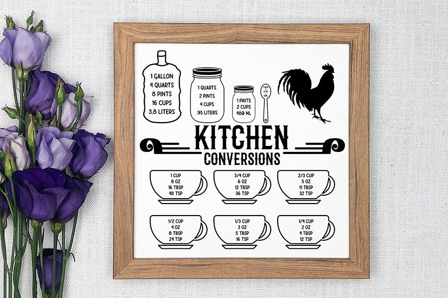 Kitchen Conversion Chart - SVG Bundle