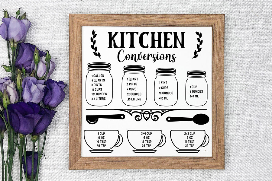 Kitchen Conversion Chart - SVG Bundle