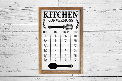 Kitchen Conversion Chart - SVG Bundle