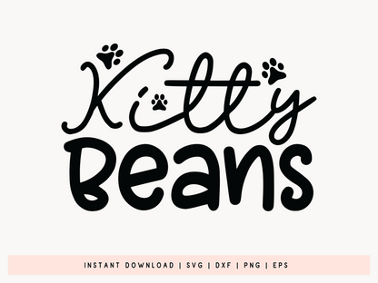 Kitty Beans, Cat SVG for Cricut Maker