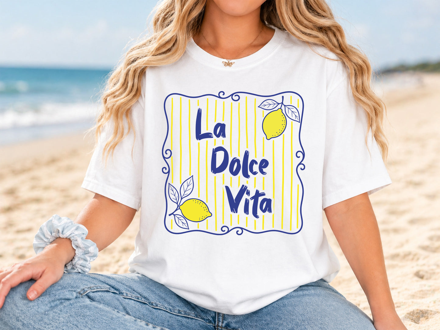 La Dolce Vita, Coastal Summer Sublimation Design
