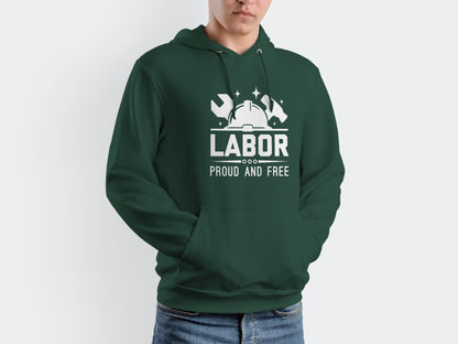 Labor Proud and Free SVG Vector