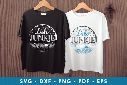 Lake Junkie, Fishing Pole and Fish SVG