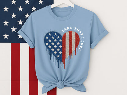 Land That I Love, 4th of July Heart Sublimation