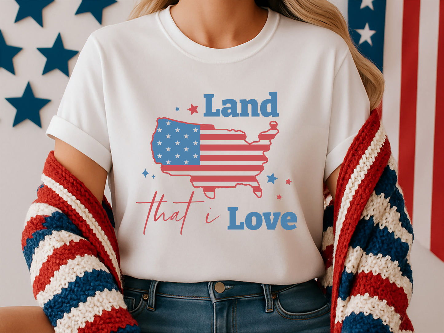 Land That I Love, 4th of July SVG Design