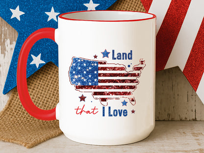Land That I Love, Fourth of July Map Sublimation