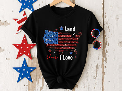 Land That I Love, Fourth of July Map Sublimation