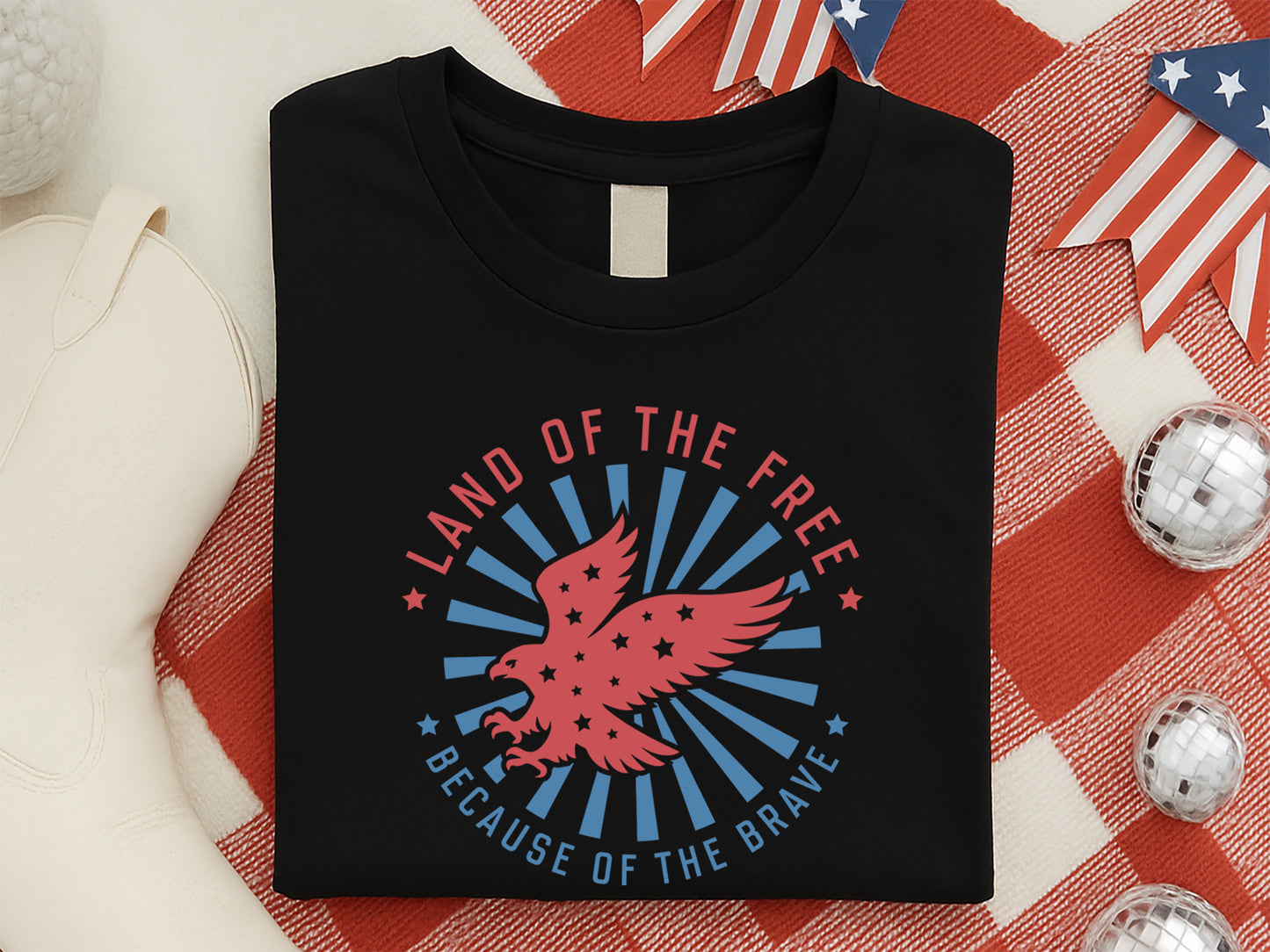 Land of the Free Because of the Brave SVG