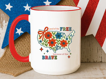 Land of the Free Because of the Brave, Fourth of July PNG