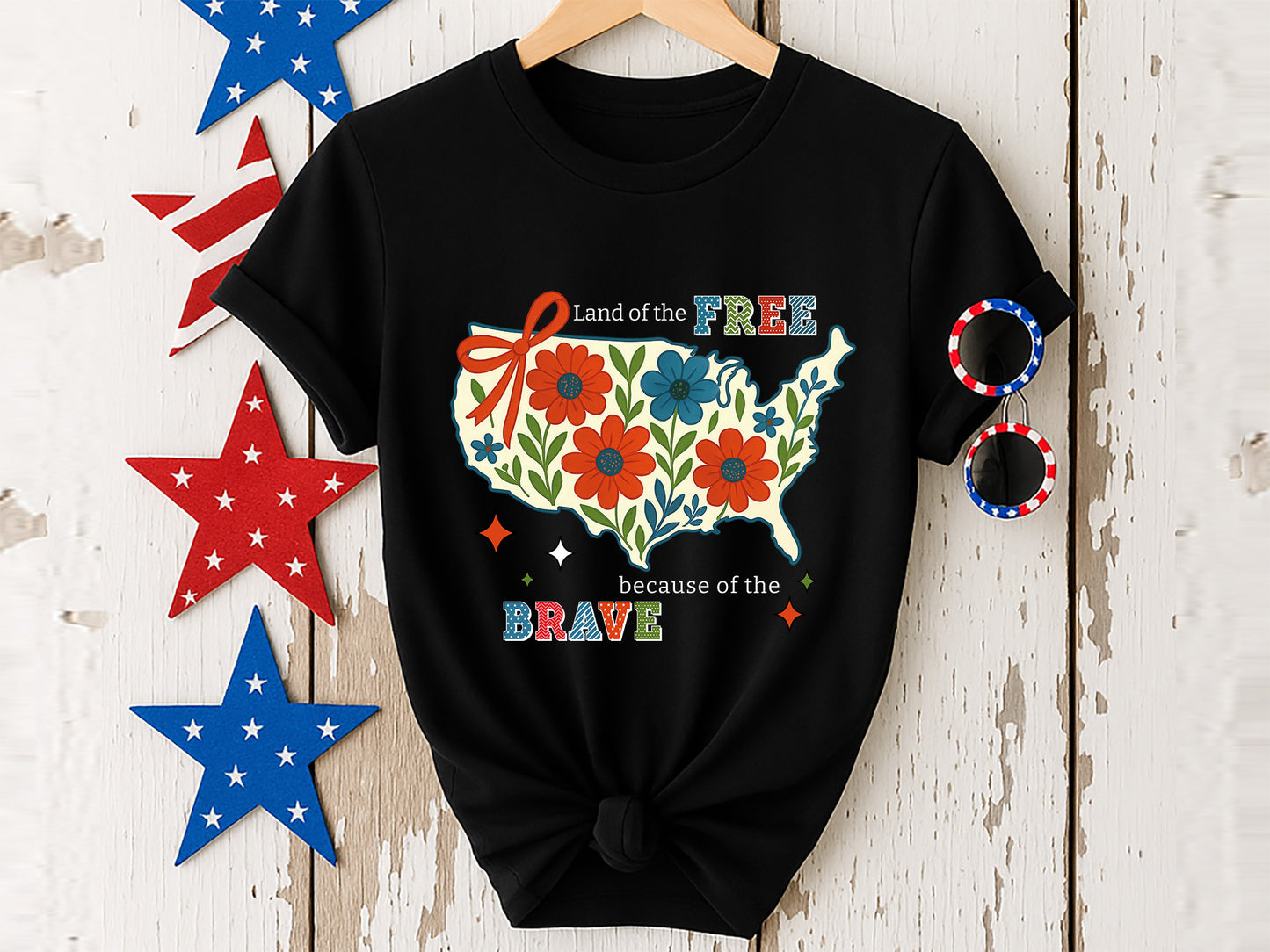 Land of the Free Because of the Brave, Fourth of July PNG
