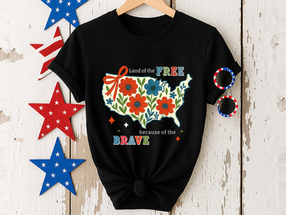 Land of the Free Because of the Brave, Fourth of July PNG