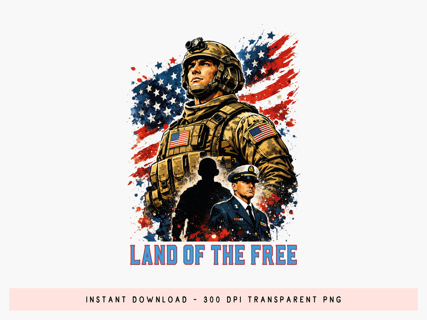 Land of the Free, 250th USA Anniversary PNG