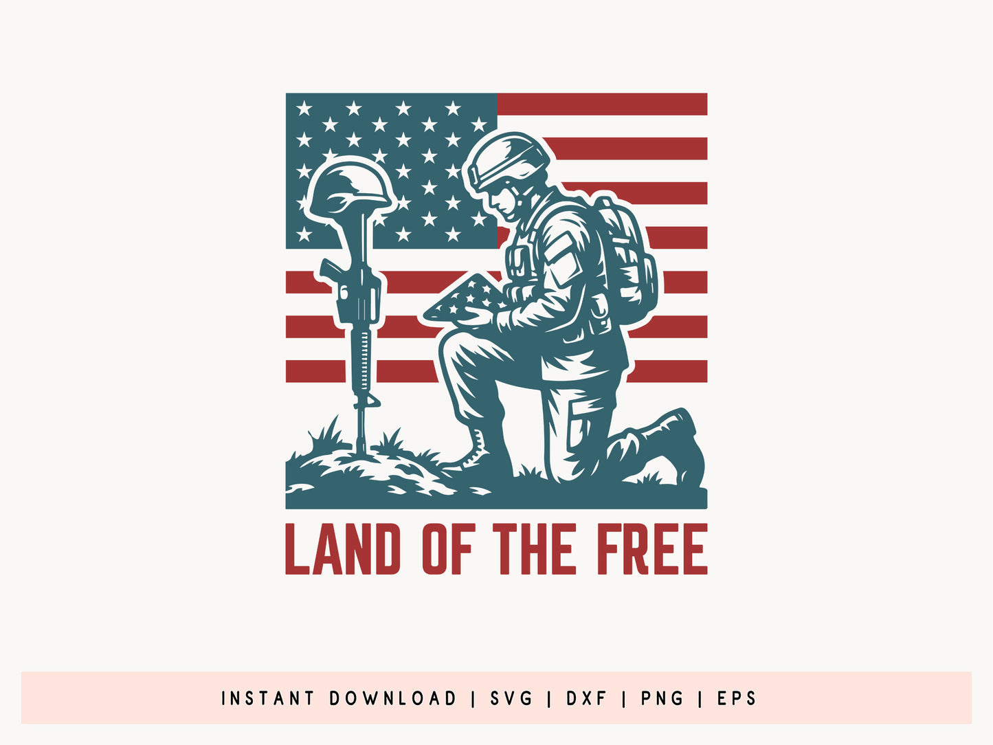 Land of the Free, USA 250th SVG File