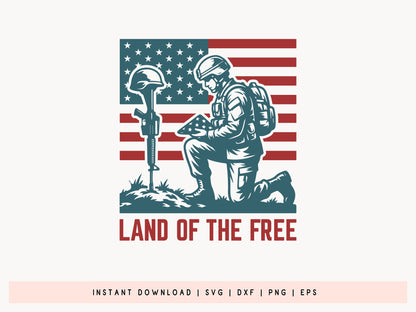 Land of the Free, USA 250th SVG File