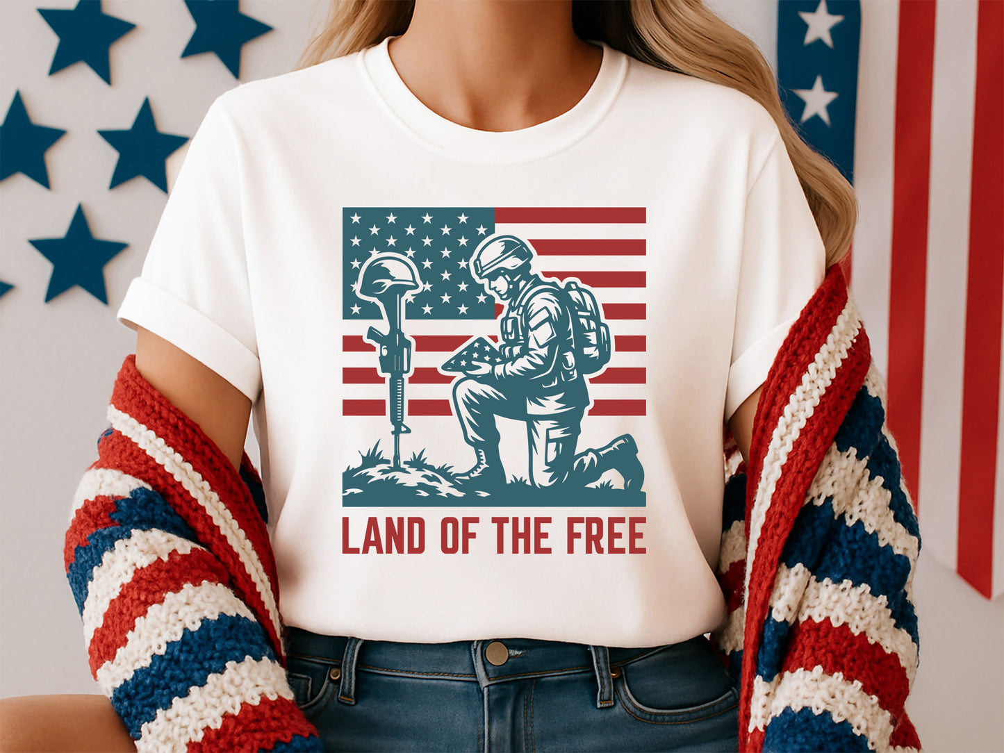 Land of the Free, USA 250th SVG File