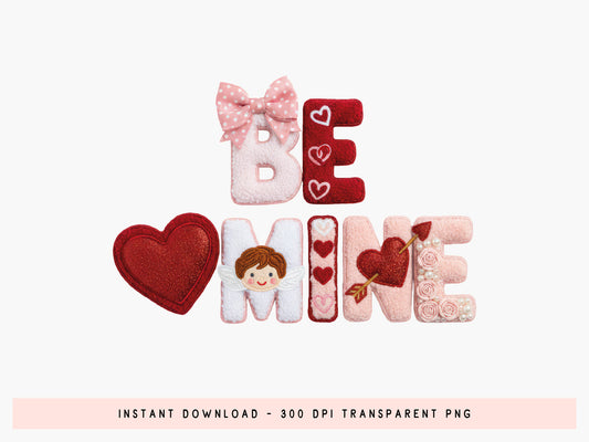 Latch Hook Yarn Be Mine Valentine's Day Sublimation