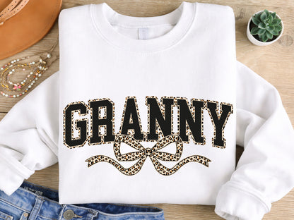 Leopard Coquette Granny Sublimation PNG