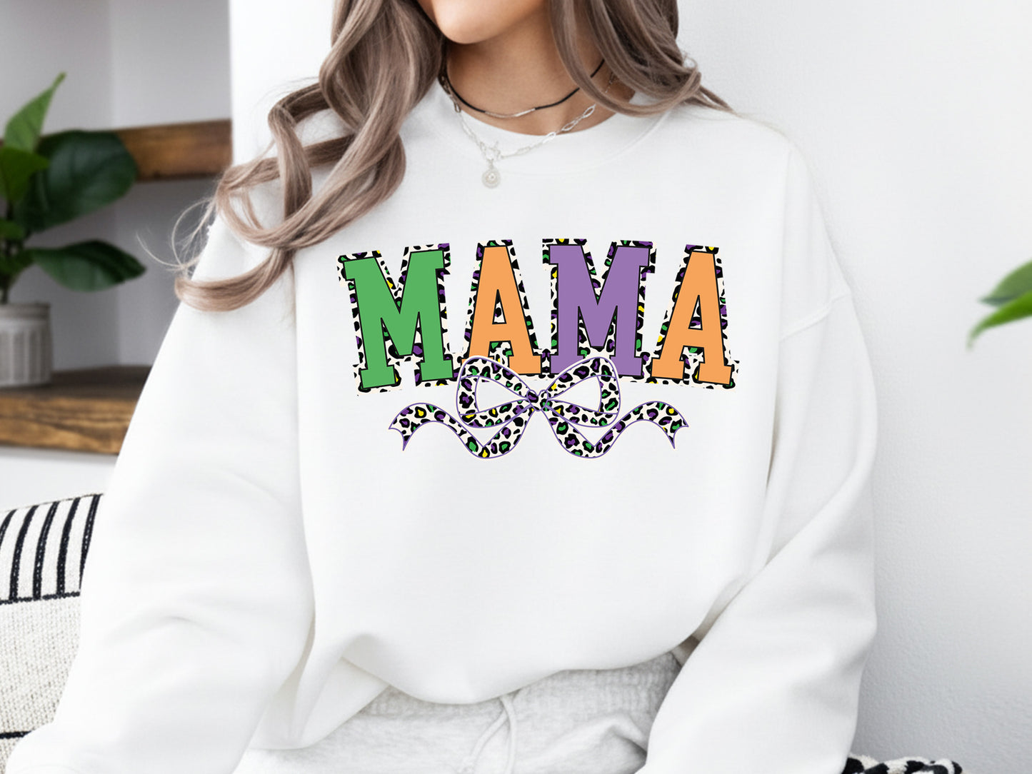Leopard Coquette Mama Mardi Gras Sublimation