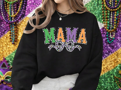 Leopard Coquette Mama Mardi Gras Sublimation