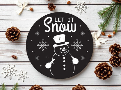 Let It Snow - Handmade Winter Sign SVG