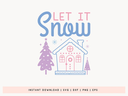 Let It Snow - Handmade Snowman SVG